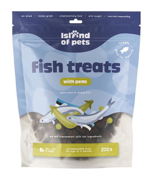 IOP Fish Treats With Peas, 200 gr.